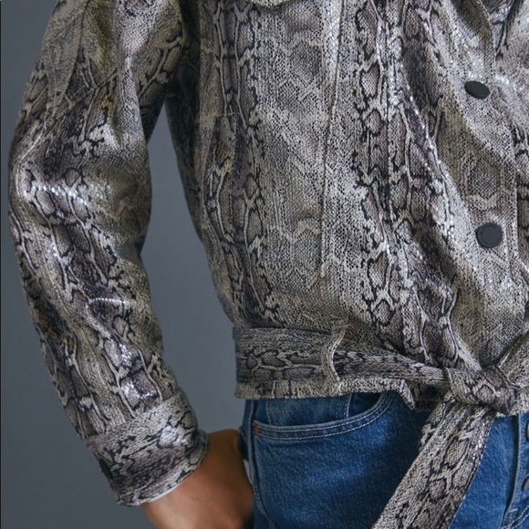Anthropologie Snake Printed Jacket - Picture 4 of 8
